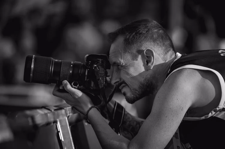 Photographe professionnel en action